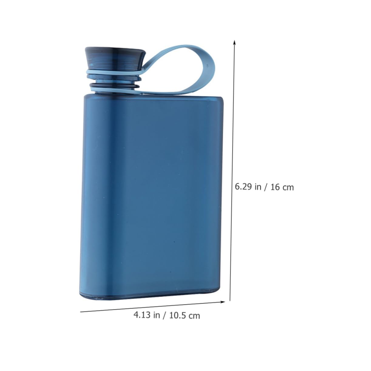DECHOUS 5 Pezzi bollitore Piatto a5 Borraccia Sport Riutilizzabile Bottiglie Pieghevole Pianura Bottiglia per la conservazione dell'Acqua Bottiglia Trasparente pp Blue Riutilizzabile