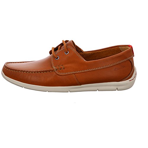 Clarks Men's Karlock Step Boat Shoes, Brown (Tan Leather), 8 UK