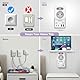 Steckdose mit LED-Nachtlicht, Nachtlight mit 4 USB und 2-Fach Steckdosenadapter Einstellbarer Automatischer Lichtsensor (2 USB-A und 2 USB-C und 2-Fach)