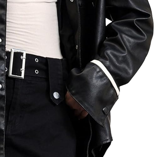 Veste oversize en polyuréthane pour affronter le vent frais - 4