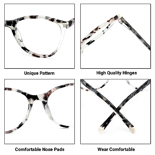 Image of VOOGLAM Cateye Blue Light Glasses for Women Anti Eyestrain Dry Eyes Computer Phone TV Eyewear