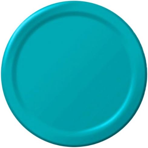 Unique Caribbean Teal Round Paper Plates