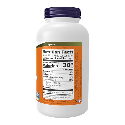 image for NOW Foods Supplements, Psyllium Husk Powder, Non-GMO Project Verified,