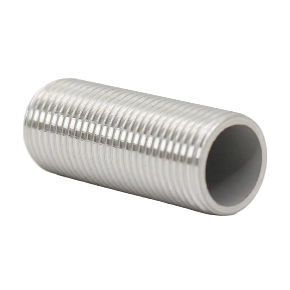 Adaptador de instalación de tuberías Adaptador de conector rosca externa completa, macho recto circular acero inoxidable, 1 pieza(100MM*1-1/2INCHES)