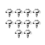 Lot of 10pc 4mm Surface Piercing Jeweld Dermal Anchor Body Piercing Implant 316l Surgical Steel Clear Gem By Eg Gifts