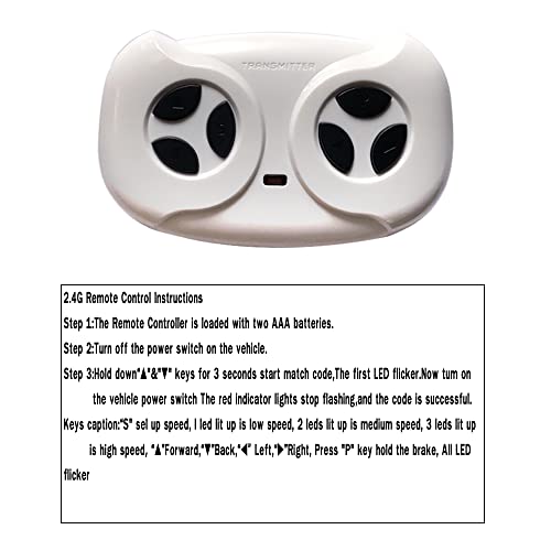 Jr-Rx-12V 7-Pin Socket 2.4G Bluetooth Remote Control And Control Box Receiver Kit For Power Wheel Replacement Accessories, Jr-Rx-12V Remote Control Car Motor Controller For Kids Ride On Car Parts #TOP4