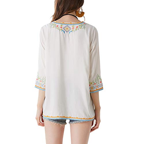 Review de Camisa blanca bordada que puedes comprar esta semana. 17 Imagen adicional