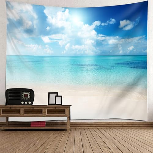 Tapisserie murale 200x200cm ciel et mer décorative pour chambre