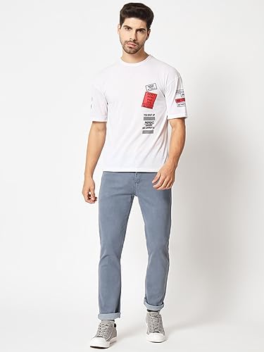 Image of KARGEENS Men Kargeens Men's Jeans Pant Slim Fit Stretchable Casual Wear Low Rise Cotton Blend Denim