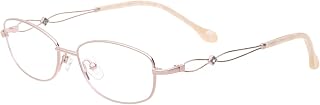 HELES Women's Full Rim Metal Alloy Reading Glasses Anti-Reflection Coating Single Vision Eyeglasses Reader-Rose Gold||+1.75 Strength