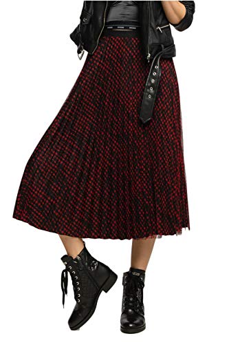 Jupe plissée noire Guess Raegan création longue haut de gamme