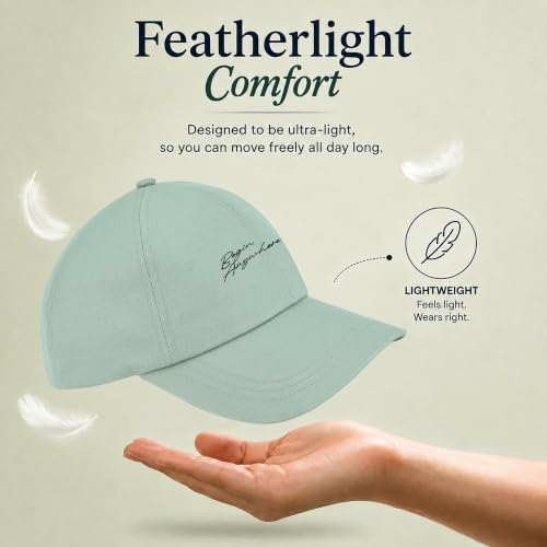 Image of Feathers Cotton Cap for Men & Women | Adjustable Baseball Unisex Caps | Breathable Outdoor Running, Gym & Travel Hat | Styles Cap for Men