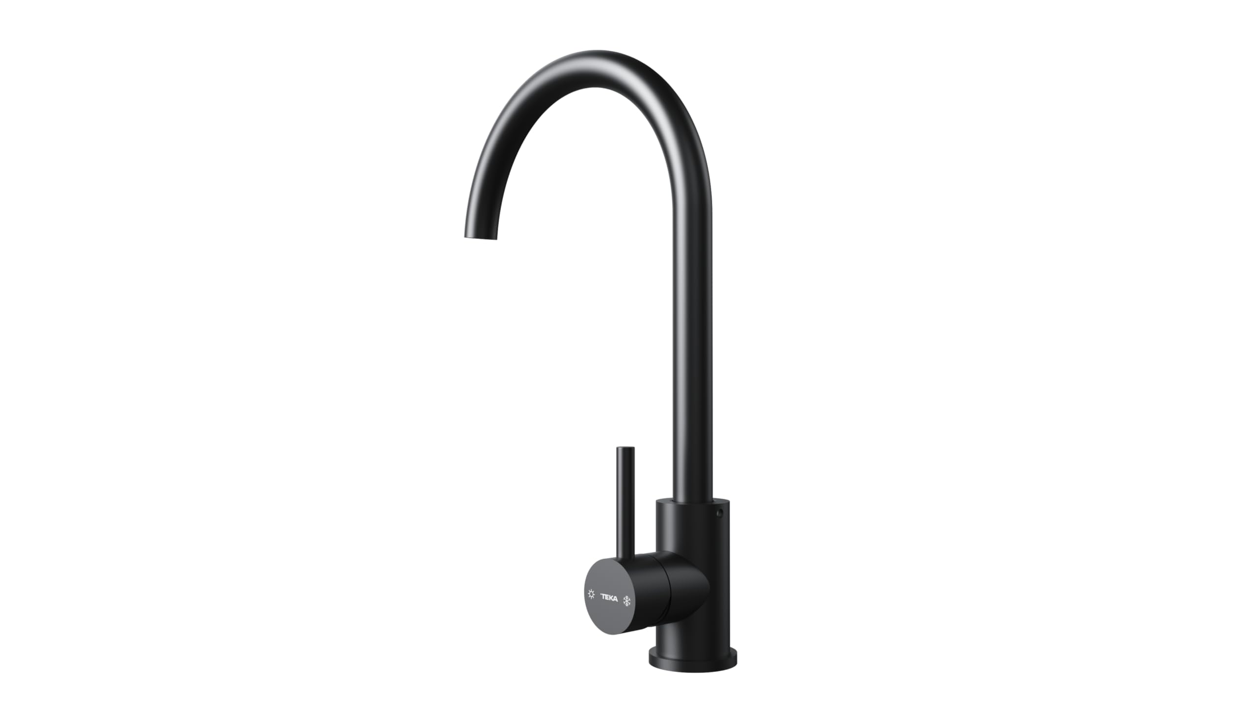 TEKA Grifo Cocina Monomando, Caño Alto Giratorio 360º, Aireador Eco Anticalcáreo, Acero Inoxidable AISI 304, Cartucho Eco C3, Modelo UNI 9310