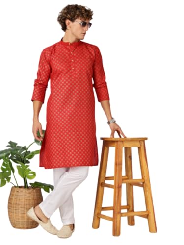 Image of BE ACTIVE Cotton Kurta for Men | Traditional and Classy Design | Indian Kurta | Full Sleeve Kurta