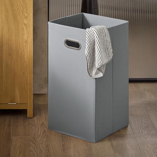 SoBuy Tilt-Out Laundry Hamper Bathroom Laundry Storage Cabinet Narrow Bathroom Storage Cabinet Unit Clothes Basket, Natural BZR96-SN