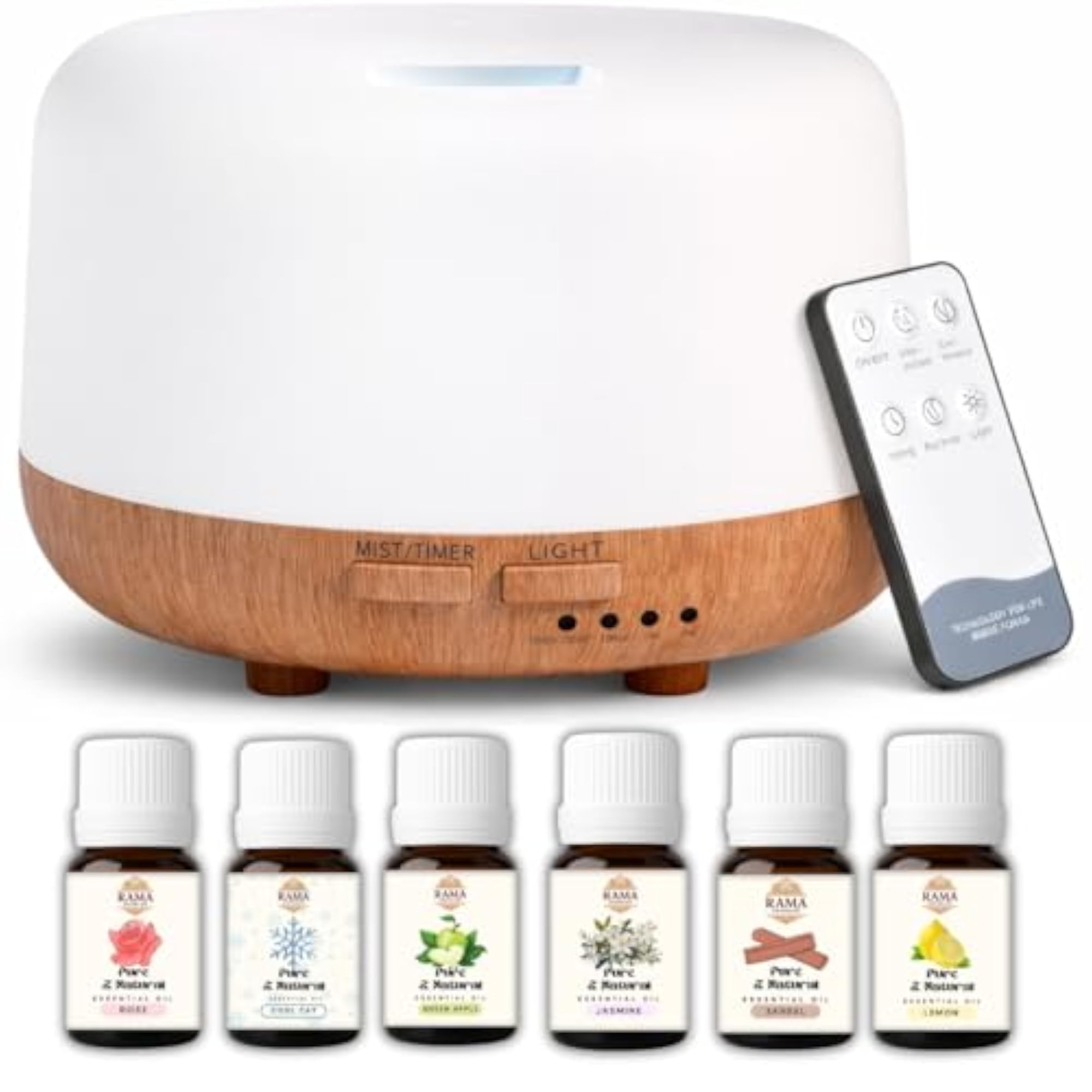 Aromatherapy 500ml Diffuser with Essential Oils