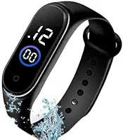 Relógio Esportivo Digital LED Unissex Prova D'Água, Preto