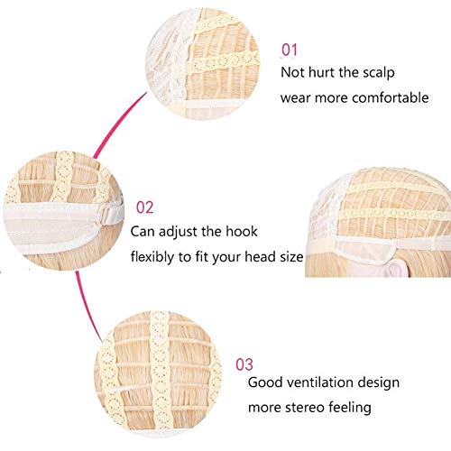 Long purple & pink wig - Image 7