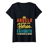 donna regalos para abuelo dia del padre t-shirt mejor abuelo maglietta con collo a v