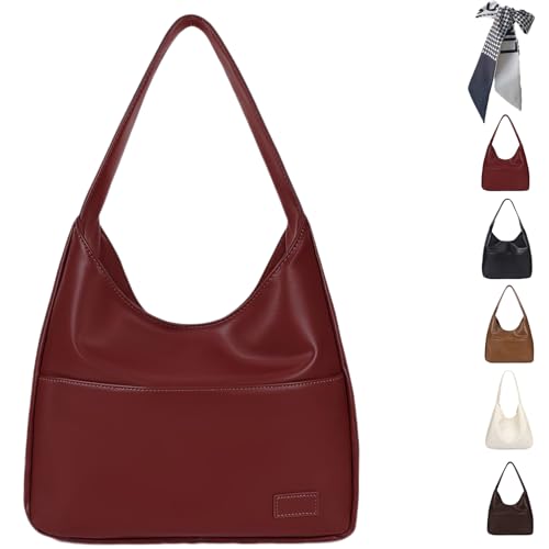 Ooomay The Maya Bag, Ooomay Maya Shoulder Bag, Vegan Leather Trendy Soft Maya Tote Bag, College Tote Leather Hobo Handbag, Faux Leather Tote Bag Large Slouch