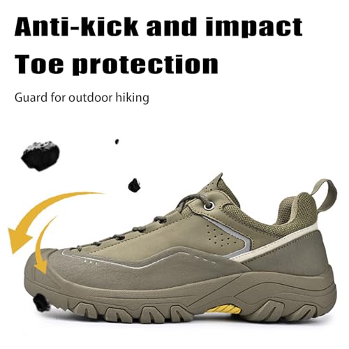 Men's Mesh Lace Up Breathable Hiking Sneakers Fashion Comfortable Lightweight Non-Slip Walking Road-Running-Shoes for Outdoor Trailing Trekking Climbing2