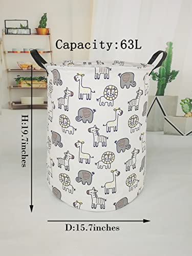 Maizmz 50 Kids Hamper Baby Storage Bins Gift Toy Box Organizer Nursery Waterproof Laundry Basket Large Canvas Collapsible Chest thumb #1