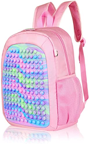 Party Propz Pop It Bags-Set Of 1 Pop It Bag For Girls School Pop It Bag For Boys Pop It Bag For Kids Bag For Children,Pop It Standard Backpack Small Bags For Kids,Back Bag For Children,18 Litre,Multi - Image 6