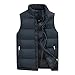Produktbild BeIM Herren Steppweste Weste Daunenweste Outdoor Weste Winterweste mit Stehkragen, Schwarz, XL