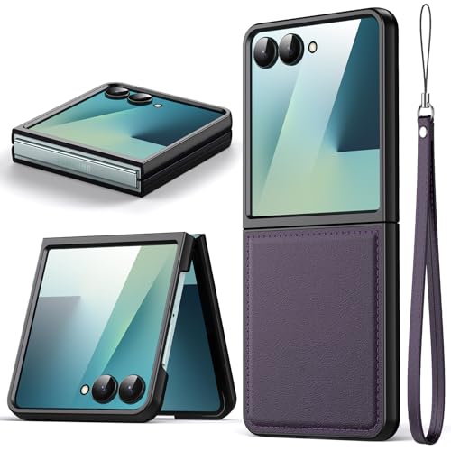 Coque Samsung Z Flip 7 en cuir PU de qualité supérieure Oududianizi