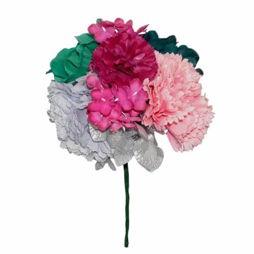 FLAMENCA SHOP Flor Ramillete con Diferentes Flores y Colores para el Cabello