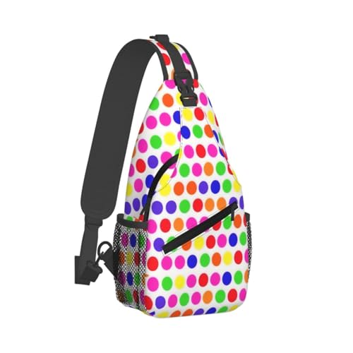 Mochila Bandolera Polka Dot para Senderismo y Viaje miniatura 2