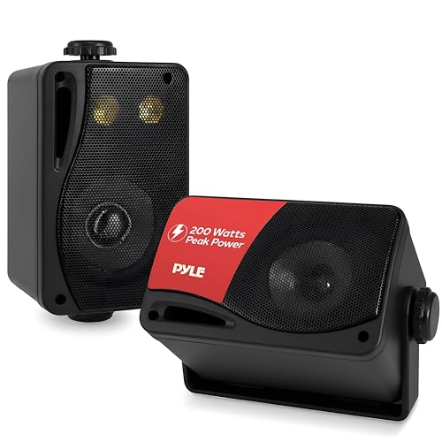 Pyle 3-Way Indoor & Outdoor Box Speaker System - 3.5