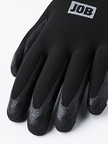 Hestra Job Utilis Glove - 5-Finger Glove For Gardening, Landscaping And Rough-Duty Work - Black - 10 #TOP1
