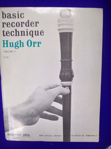 Basic Recorder Technique, Vol. 2: Soprano Alto