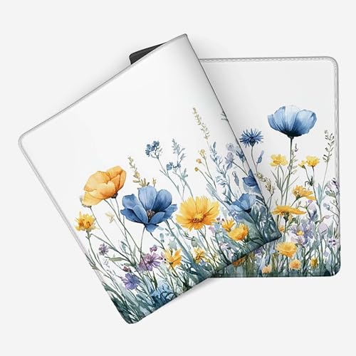 Tapis souris fleurs imperméable et antidérapant avec bords cousus renforcés - 4