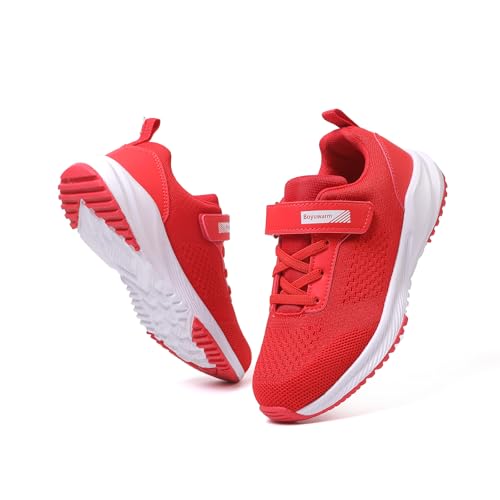 Kids Athletic Tennis Shoes, Lightweight Running Sneakers, Non-Slip Sport Shoes, Boys Girls