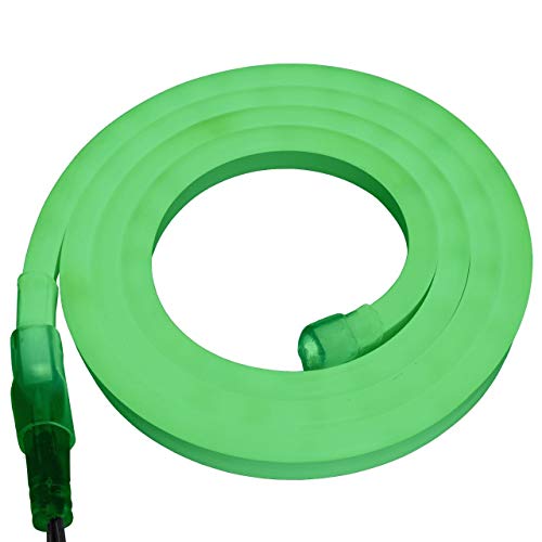 Tira de luz LED neón verde 9.84 pies 120 V