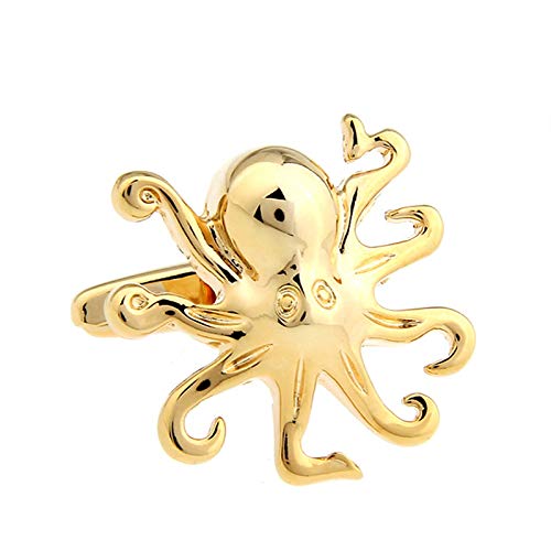 Mancuernillas para hombre Daesar color dorado miniatura 3
