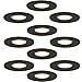 Produktbild HOFTRONIC 10er Venezia - LED Einbaustrahler Flach 68mm Schwarz - IP65 Wasserdicht, Spots Badezimmer, Küche und Wohnzimmer - 2700K Extra Warmweiß - Einbautiefe 45mm