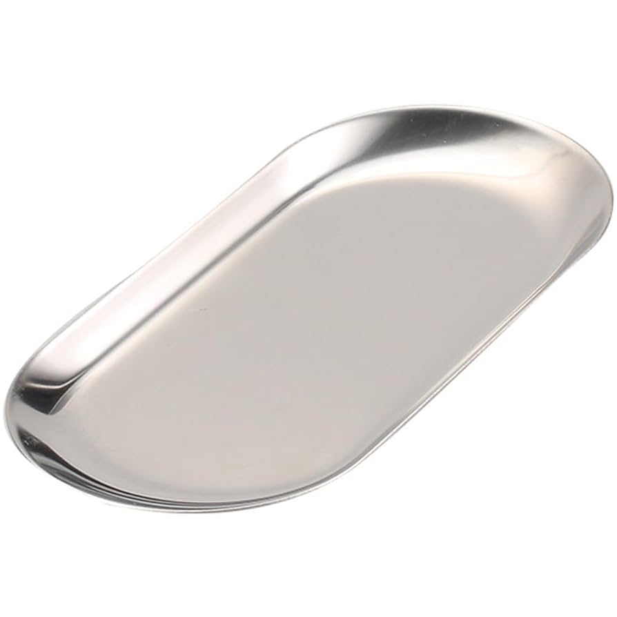 ステンレススチール 銀皿 焼肉 焼鳥 楕円形皿 3サイズ セット 計