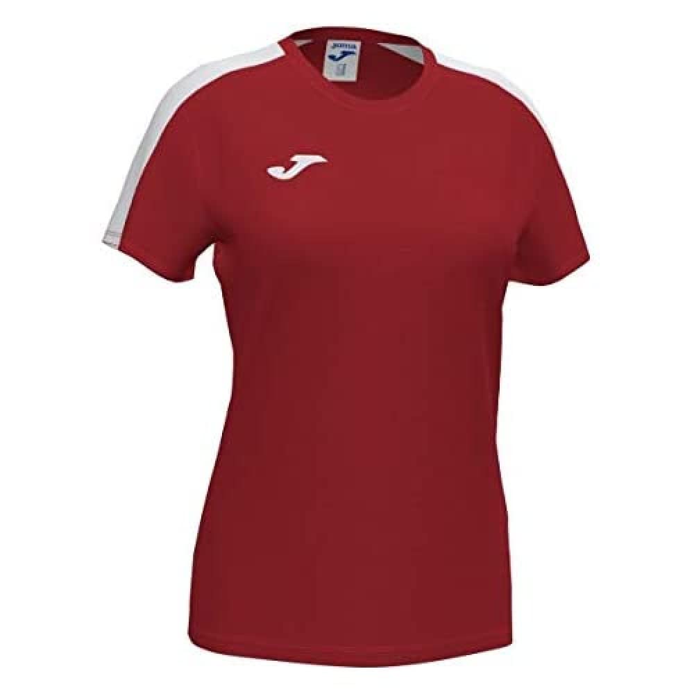 Joma Academy T-shirt Game Short Sleeve,Women, womens, 901141.602, Red-White, M