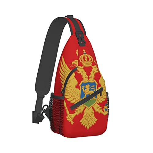 Morrales Unisex Montenegrin Bandera Negro miniatura 3
