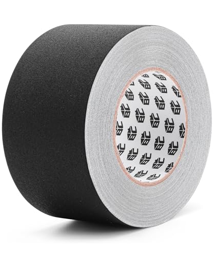 Bates- Black Gaffers Tape 3 Inch x 45 Yards, Black Gaffer Tape 3 inch, Polyethylene-Coated Cloth, Non-Reflective, No Residue