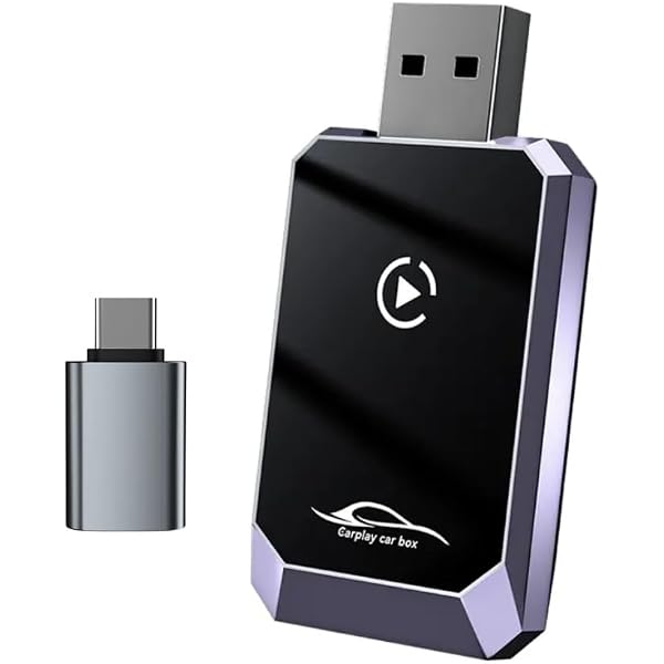 CarPlay Wireless Adapter, Converts Wired Android Car to Wireless, Android Car Key for Cars with Android AA Cable, Mini and Stable