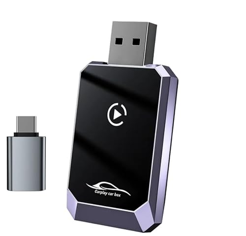 Carplay Adapter for Apple iPhone & Android Auto 2-in-1 Fast & Stable Carplay Wireless Adapter Convert Wired to Wireless Car Play Dongle for iOS 10+/Android 11+