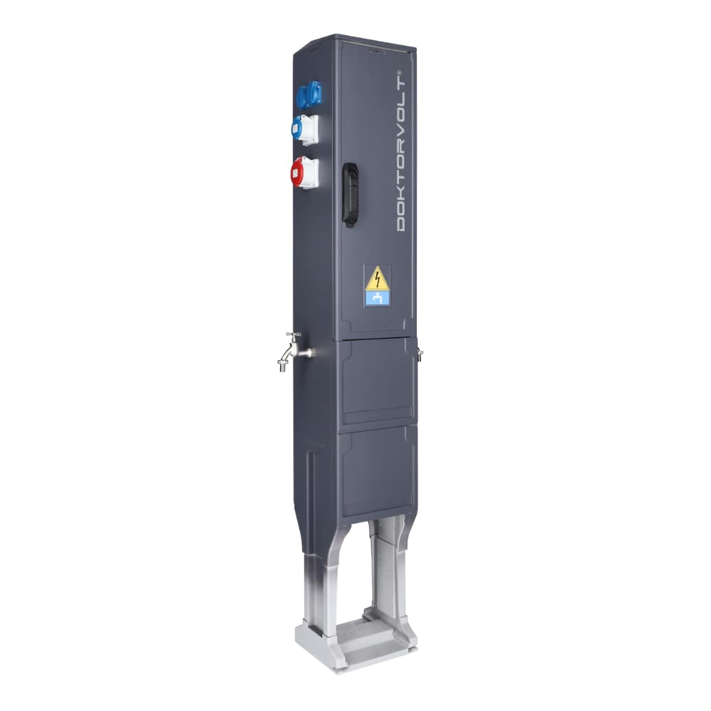 Doktorvolt Stromverteiler Campingverteiler Campingsäule Energiesäule Stromsäule Camping Strom 2x(2x230V 1x16A 1x230V Camp) Mennekes Dosen