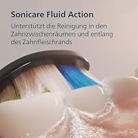 Philips Sonicare 5500 elektrische Zahnbürste, Schallzahnbürste mit 2 Putzmodi, Andruckkontrolle, EasyStart, SmarTimer und BrushPacer, Navy, Modell HX7113/01 [Neue Technologie] – Ansicht 4