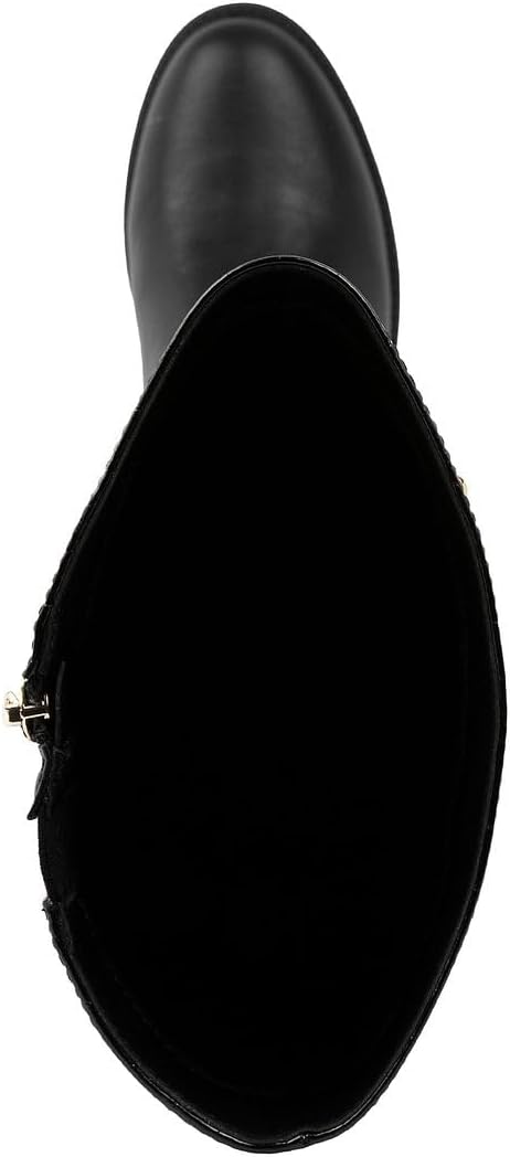 Jones New York Women’s Riding Boots – Classic Knee-High Dress Boots with Gold Buckle Detail, Side Zipper, and Comfortable Low Heel for Work or Casual Wear - Image 4