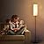 Alldio Floor Lamp for Living Room, Black Square Tall Lamps with Pull Chain Switch, Linen Lampshade Decor for Bedroom, 3-Color Temperature E26 LED Bulb Included