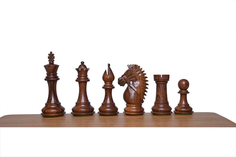 Miniatura 3 de Rio Staunton - Juego de ajedrez de 4.0 pulgadas, juego de ajedrez con doble peso con 2 reinas adicionales, juego de ajedrez para torneos